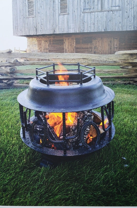 Western Themed Fire Pit Center Piece